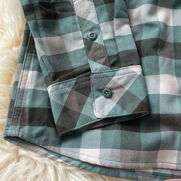 All in Motion Plaid casual button down long sleeve shirt Shirket NWT - Picture 5 of 11